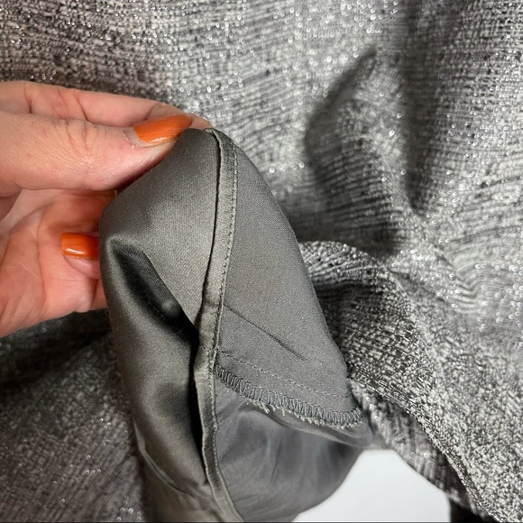 Reformation tweed metallic thread gray mini dress - Picture 3 of 6